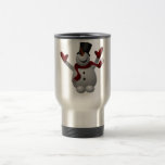 MUG DE VOYAGE "MERRY CHRISTMAS" SNOWMAN<br><div class="desc">HEUREUX,  SOURIANT HIVER JEUX NOËL SNOWMAN</div>