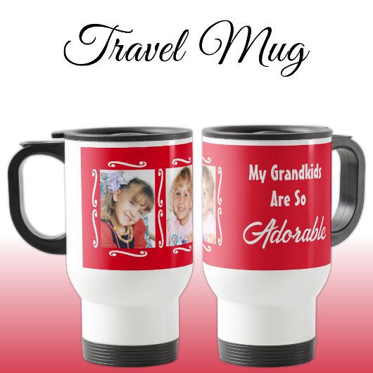 Mug De Voyage Mes petits-enfants sont adorables ajouter des phot