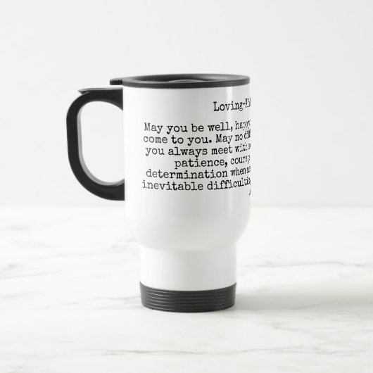 Mug De Voyage Metta bouddhiste aimante (Gauche)