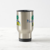 Mug De Voyage Miami Beach Palm et soleil (Centre)
