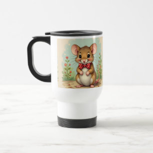 Mug De Voyage Mignon adorable petite souris avec cravate