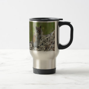 Mug De Voyage mignon chipmunk sur rocher