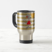 Mug De Voyage Mignon Drôle Fantaisiste Souris-Rayures (Devant gauche)