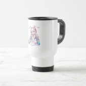 Mug De Voyage mignon, lapin anime Pâques (Devant droit)