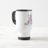 Mug De Voyage mignon, lapin anime Pâques (Devant gauche)
