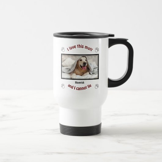 Mug De Voyage Mignonne J'ADORE CE MUTT | Amoureux des chiens per (Droite)