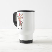 Mug De Voyage Mignonne Whimsical Dancing Christmas Deer (Devant gauche)
