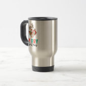 Mug De Voyage Mignons ornements - Joyeux Noël (Devant gauche)
