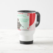 Mug De Voyage Militaire amusant/Père Noël de Noël (Devant droit)