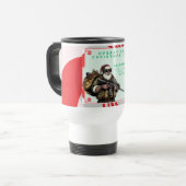 Mug De Voyage Militaire amusant/Père Noël de Noël (Devant gauche)