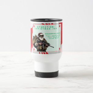 Mug De Voyage Militaire amusant/Père Noël de Noël