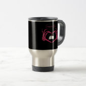 Mug De Voyage Mine, Valentines Classic - Squelette Mains Entendr (Devant droit)