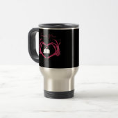 Mug De Voyage Mine, Valentines Classic - Squelette Mains Entendr (Devant gauche)