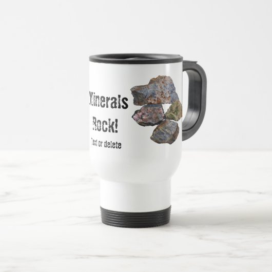 Mug De Voyage Minerals Rock Collecteurs amusants (Devant droit)