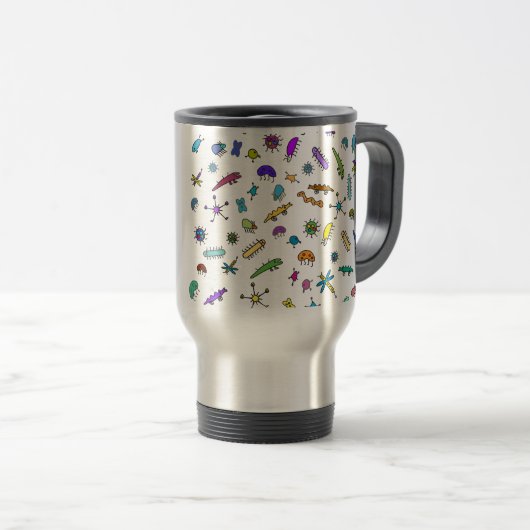 Mug De Voyage Mini Bugs et Mini Beasts (Devant droit)