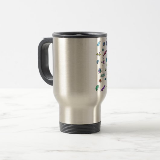 Mug De Voyage Mini Bugs et Mini Beasts (Devant gauche)