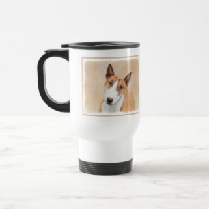 Mug De Voyage Miniature Taureau Terrier Peinture - Joli Original