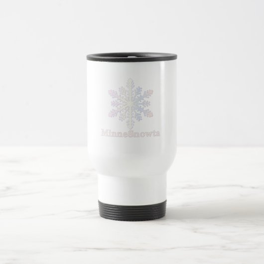 Mug De Voyage MinneSnowta avec flocon de neige (Centre)