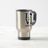 Mug De Voyage Minnesota State USA Love (Devant droit)