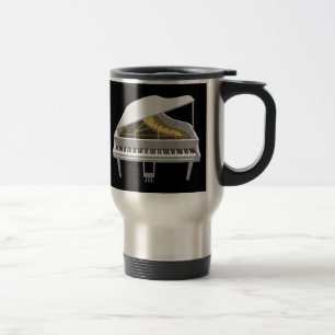 Mug De Voyage Modèle 3D : Grand piano blanc : Musique de voyage