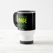 MUG DE VOYAGE MODÈLE DE TEXTE D'IMAGE NOIRE SIMPLE ET MODERNE (Devant gauche)