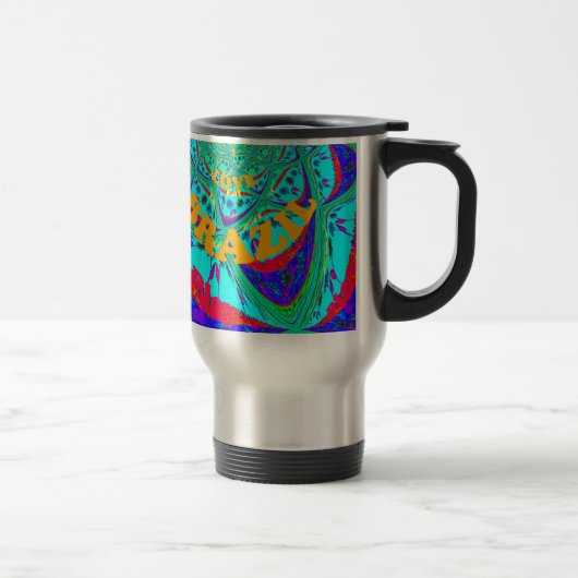 Mug De Voyage Modèle floral dynamique : Hommage brésilien Manger (Droit)