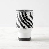 Mug De Voyage Modèle noir d'impression de zèbre (Centre)
