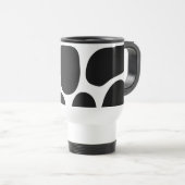 Mug De Voyage Modèle noir et blanc d'impression de vache (Devant droit)
