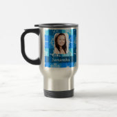 Mug De Voyage Modèle photo de flocon bleu (Gauche)