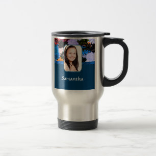 Mug De Voyage Modèle photo floral personnalisé