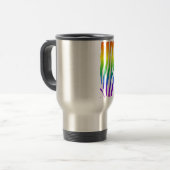 Mug De Voyage Modèle Rainbow Zebra (Devant gauche)