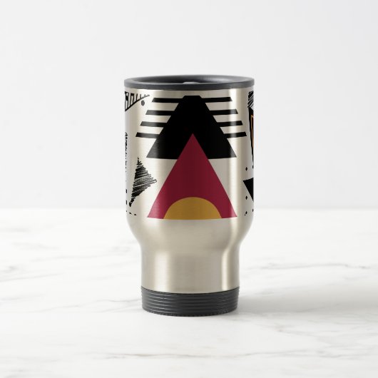 Mug De Voyage Modern Abstract geometric art (Centre)