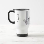 Mug De Voyage Modern Paris Window Silhouette Aesthetic (Gauche)