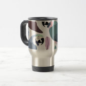 Mug De Voyage Modern Parrots Tropical Pattern  (Devant gauche)