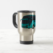 Mug De Voyage Modern passenger bus cartoon illustration  (Devant gauche)