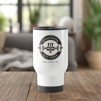 Mug De Voyage Modern Personalized Fit Mom Tumbler Gift