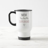 Mug De Voyage Modern Personalized Mom Superhero Photo Collage (Gauche)