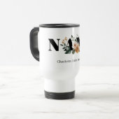 Mug De Voyage Modern Personalized Nana Floral Gift (Devant gauche)