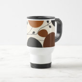Mug De Voyage Modern Terra Cotta Abstract Silhouette Personalize (Devant droit)