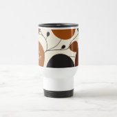 Mug De Voyage Modern Terra Cotta Abstract Silhouette Personalize (Centre)