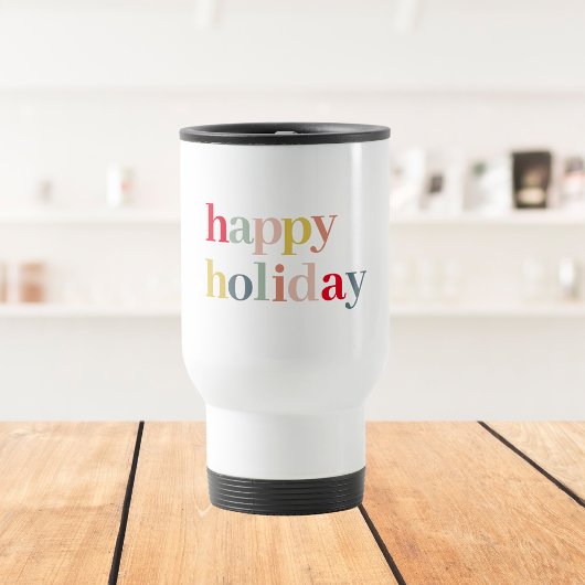 Mug De Voyage Moderne Coloré Joyeux Vacances