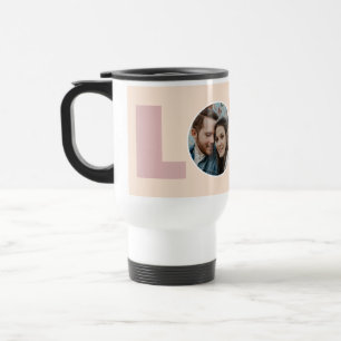 Mug De Voyage Moderne Peach Valentines Love Photo