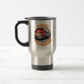 Mug De Voyage Modifier le modèle de texte Railroader Red Yellow  (Gauche)
