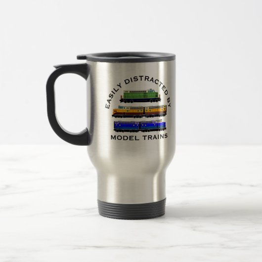 Mug De Voyage Modifier le texte facilement distrait des trains d (Gauche)