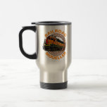 Mug De Voyage Modifier le texte Modeleur ferroviaire Orange Dies<br><div class="desc">Any Railroad Modeller veut love this one - See my store for this design on other items - et more great train Gift Ideas !</div>