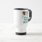 Mug De Voyage Moitié café moitié pasteur de jeunesse (Devant droit)