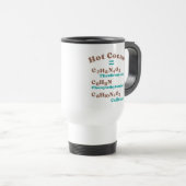 Mug De Voyage Molécule de cacao chaud (Devant droit)