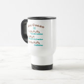 Mug De Voyage Molécule de cacao chaud (Devant gauche)