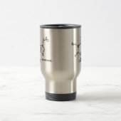 Mug De Voyage Molécule de Caffiene (constitution chimique) (Centre)