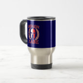 Mug De Voyage Molon Labe Spartan Mask Laurels Marine Blue (Devant gauche)